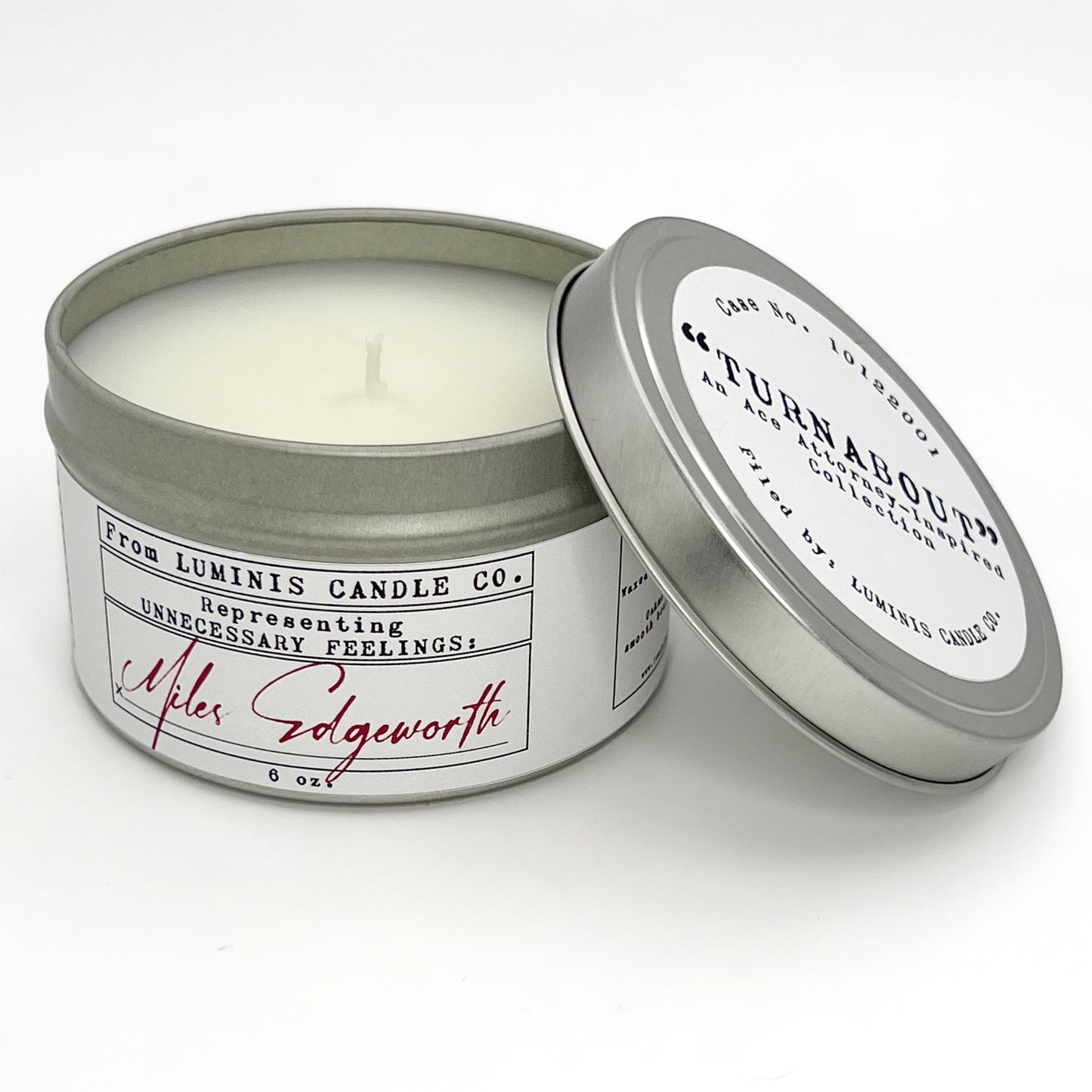 Turnabout: Ace Attorney-Inspired Candles