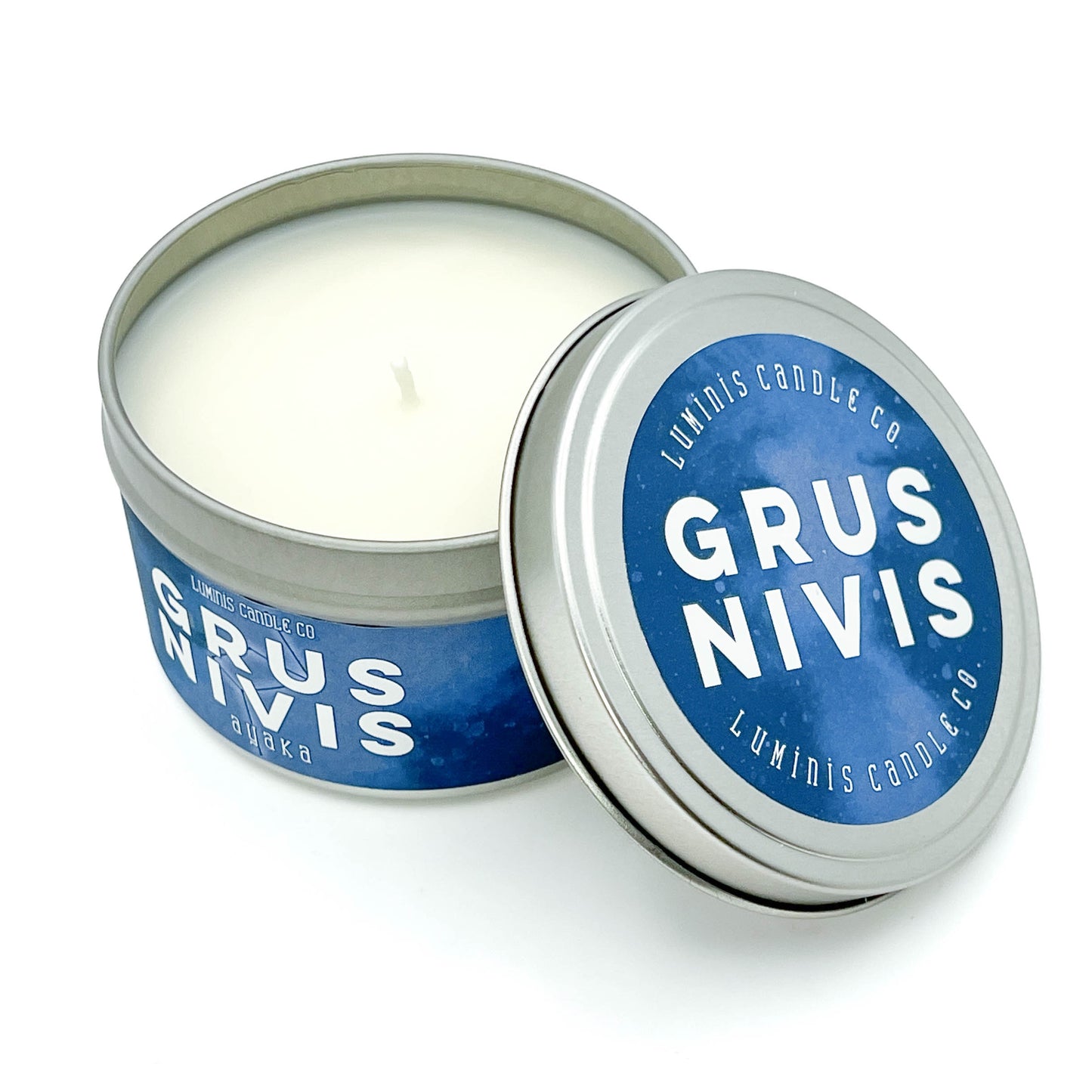 Grus Nivis: Ayaka -- Genshin Impact Inspired Candle