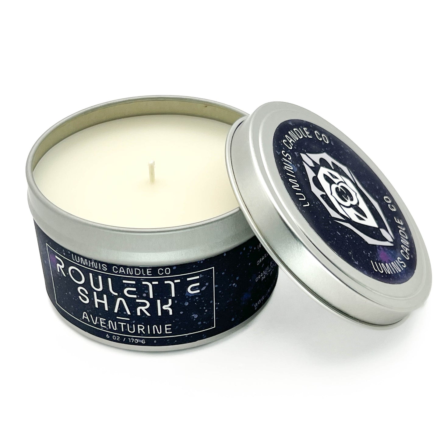 Roulette Shark: Aventurine -- Honkai Star Rail Inspired Candle