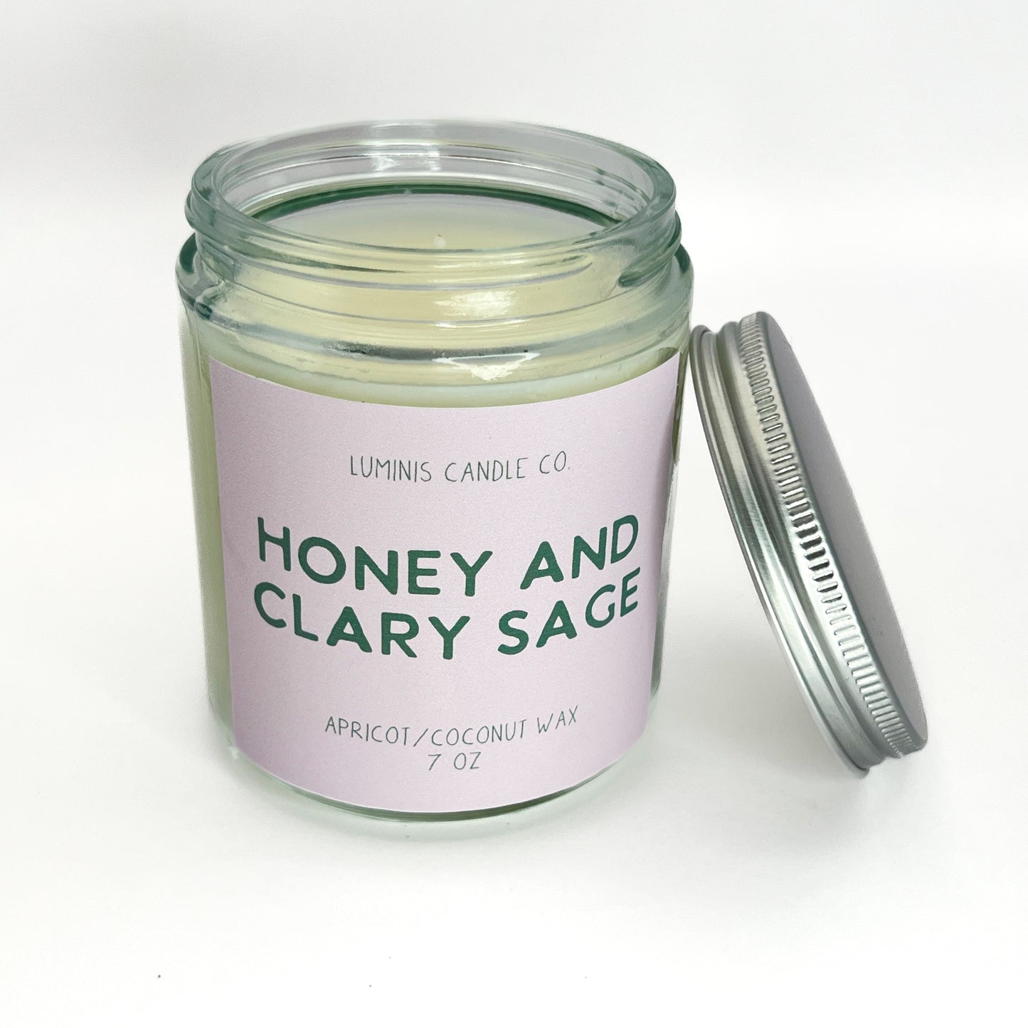 Honey and Clary Sage - 7oz Candle