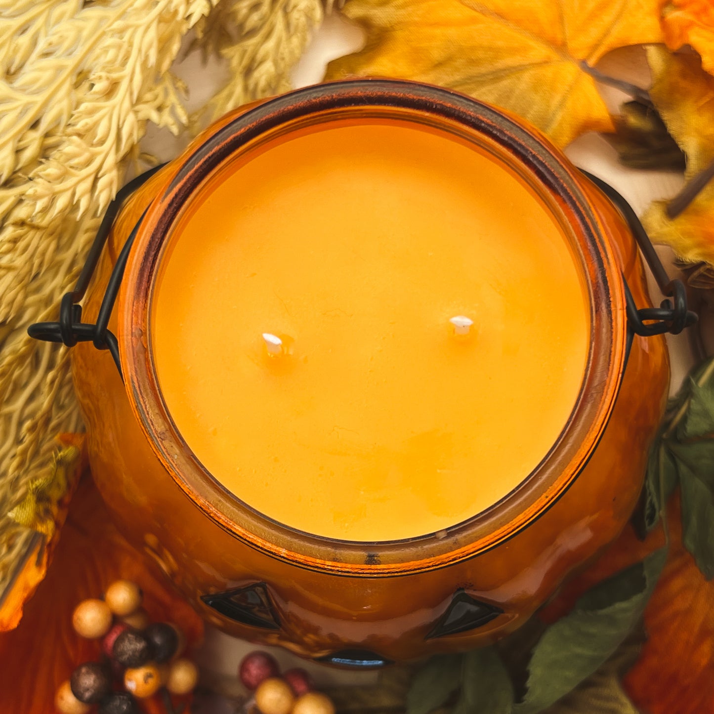 Pumpkin Pie Jack-o-Lantern Candle