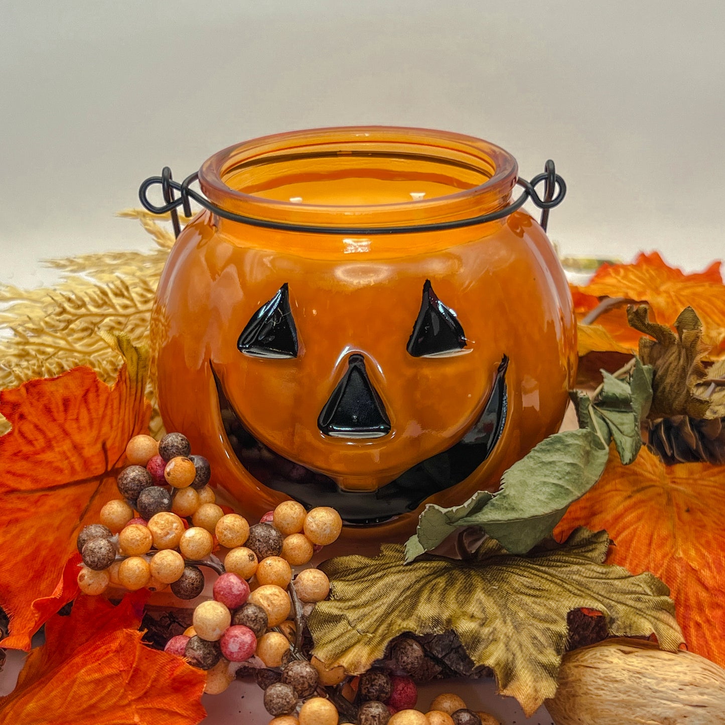 Pumpkin Pie Jack-o-Lantern Candle