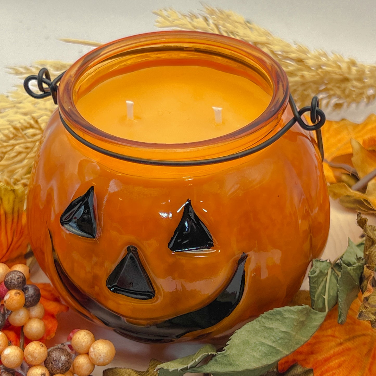 Pumpkin Pie Jack-o-Lantern Candle